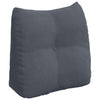 Vidaxl rugkussen donkergrijs 45 x 24 x 50 cm fluweel