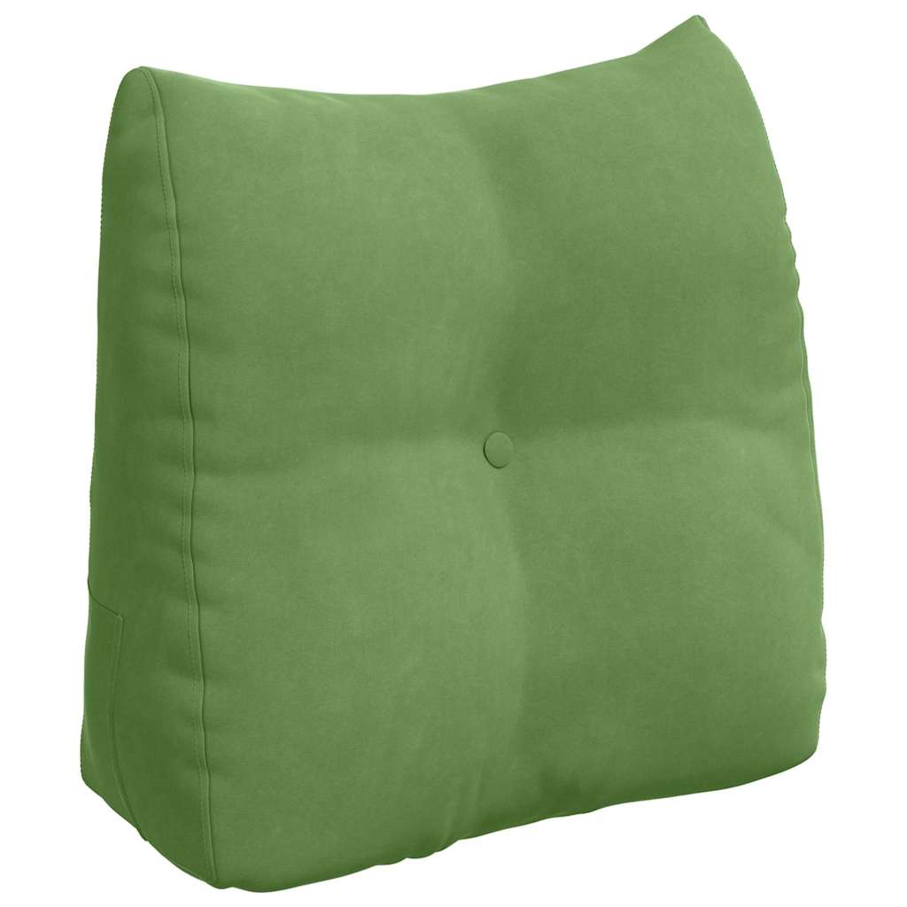 Vidaxl rugkussen lichtgroen 45 x 24 x 50 cm fluweel
