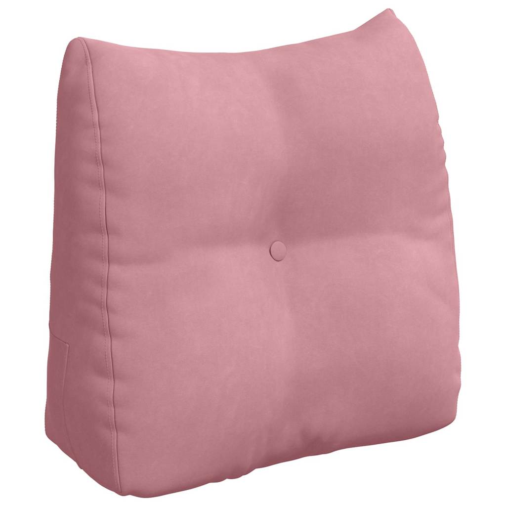 Vidaxx cojín de respaldo rosa 45 x 24 x 50 cm terciopelo