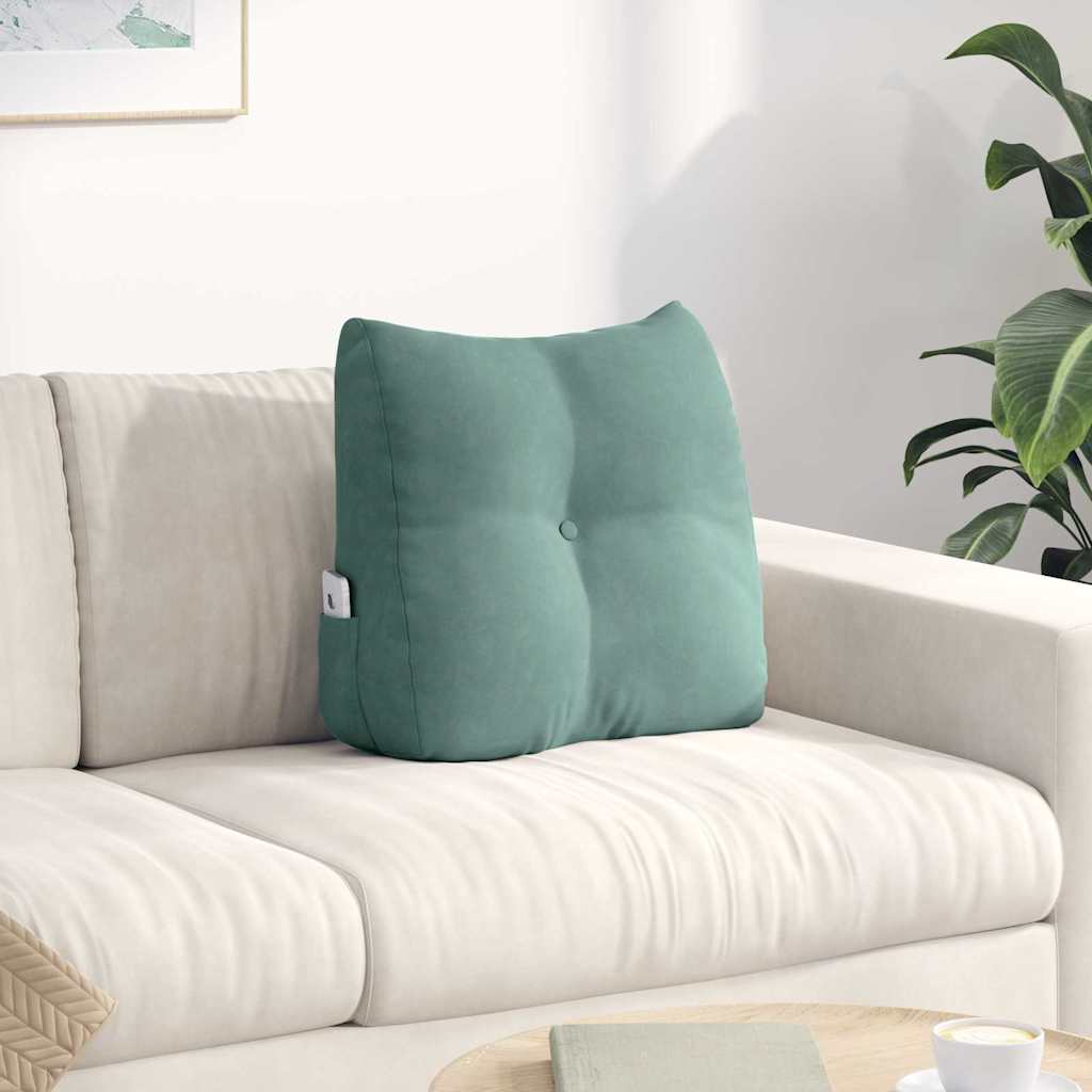 Vidaxl rugkussen zeegroen 45 x 24 x 50 cm fluweel