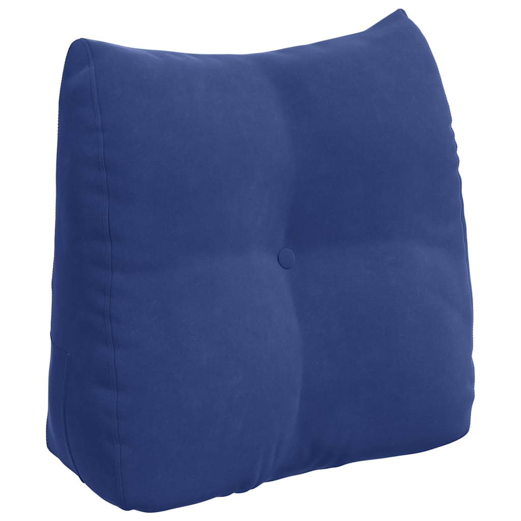 Cuscino per schienale Vidaxx blu polizia 45 x 24 x 50 cm in velluto