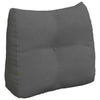 Cuscino schienale Vidaxx in tessuto grigio scuro 60 x 24 x 50 cm