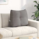 Vidaxl rugkussen taupe 60 x 24 x 50 cm stof
