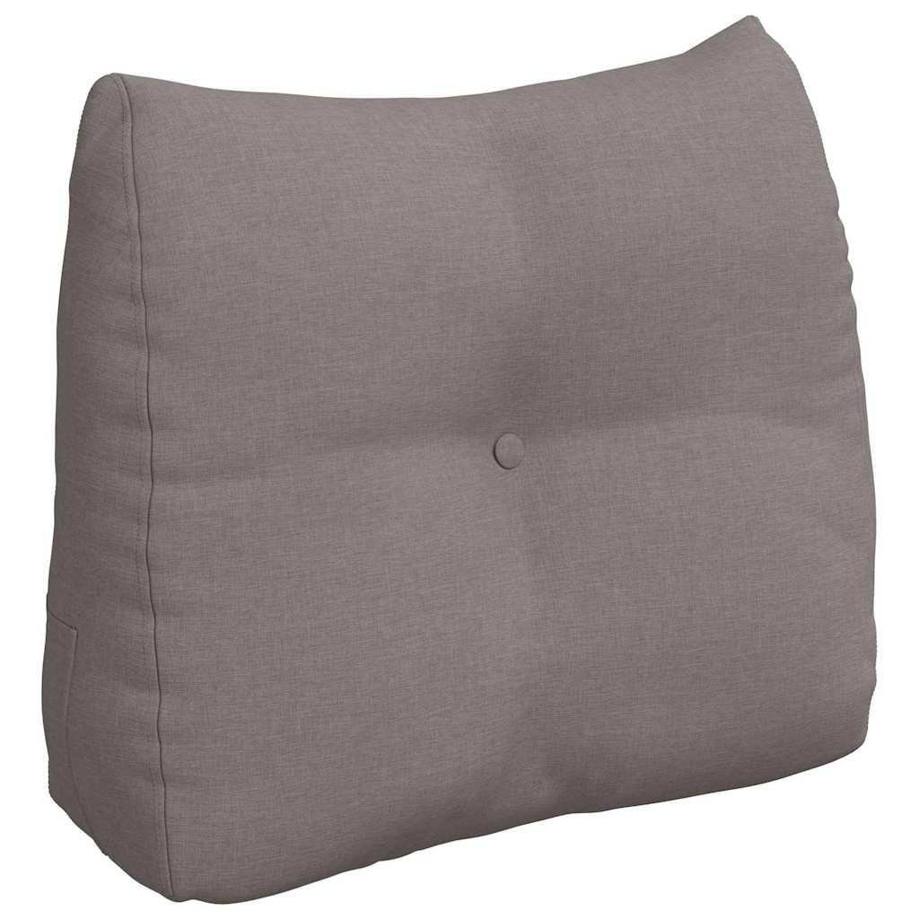 Vidaxl rugkussen taupe 60 x 24 x 50 cm stof