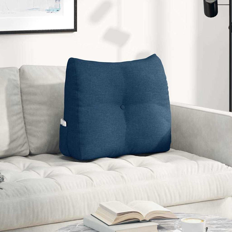 Vidaxx cojín de respaldo azul 60 x 24 x 50 cm tela