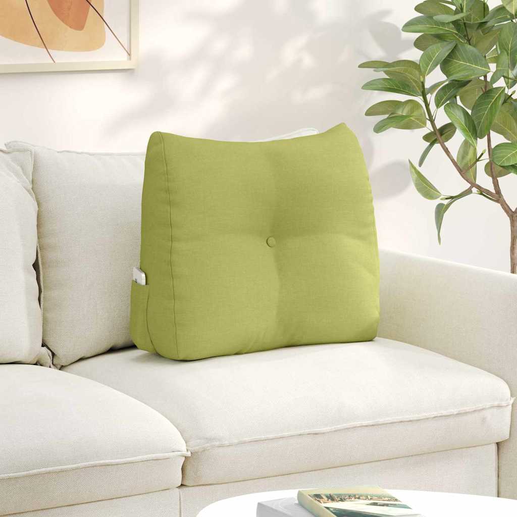 Vidaxl rugkussen lichtgroen 60 x 24 x 50 cm stof