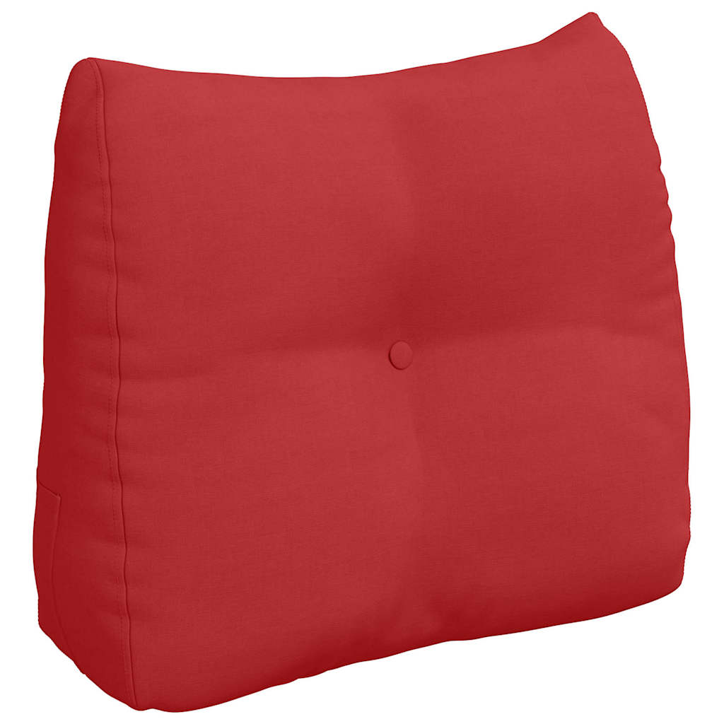 Vidaxl rugkussen rood 60 x 24 x 50 cm stof