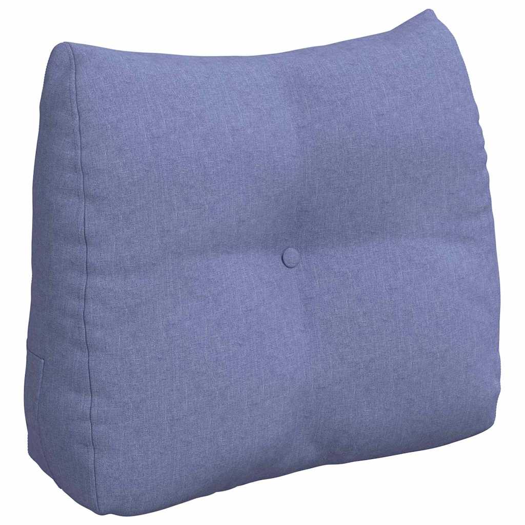 Vidaxl rugkussen jeans blauw 60 x 24 x 50 cm stof