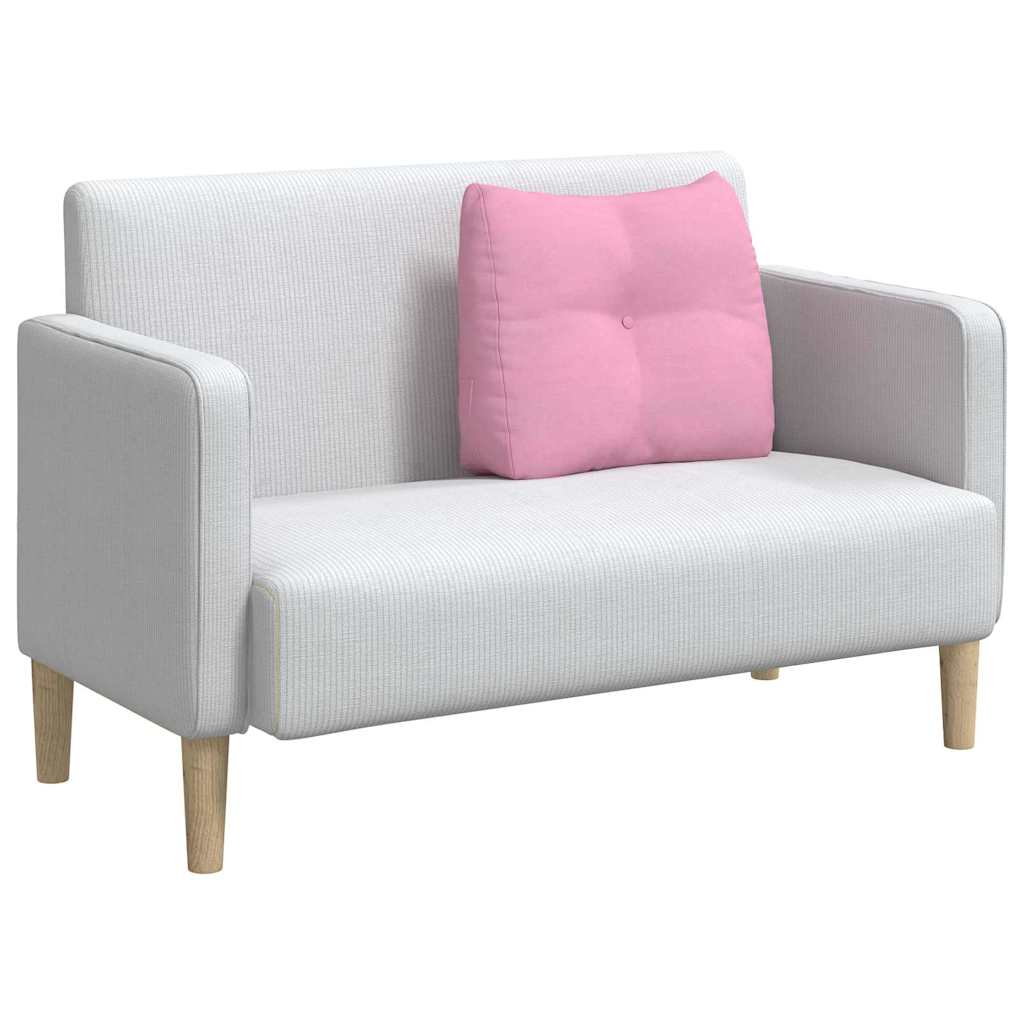 Vidaxl rugkussen roze 60 x 24 x 50 cm stof