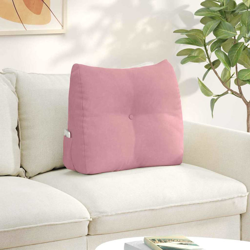 Cuscino schienale Vidaxx rosa 60 x 24 x 50 cm in velluto