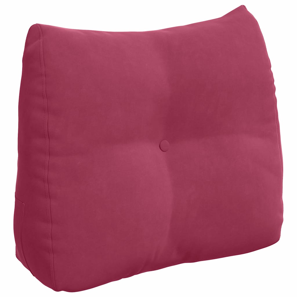 Cuscino schienale Vidaxx rosso vino 60 x 24 x 50 cm in velluto
