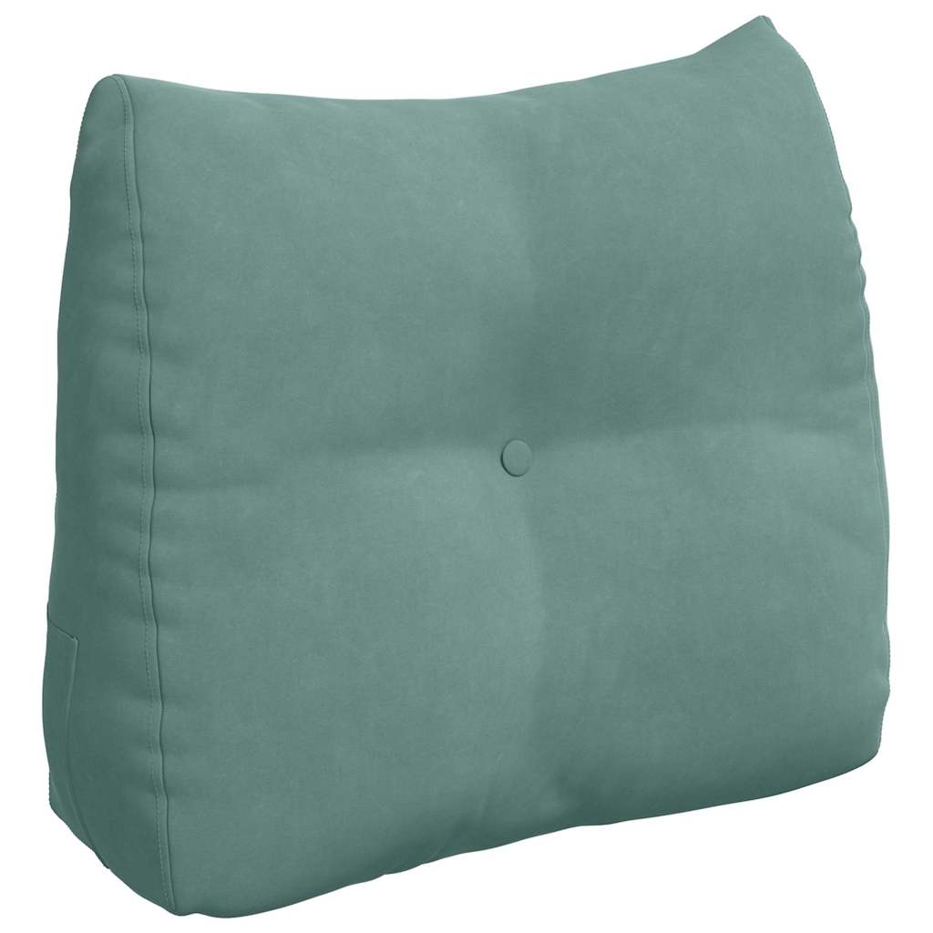 Vidaxx cojín de respaldo verde mar 60 x 24 x 50 cm terciopelo