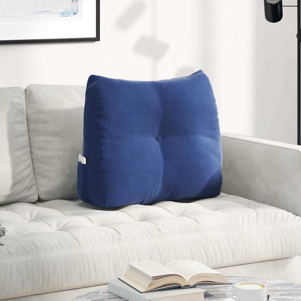 Cuscino per schienale Vidaxx blu polizia 60 x 24 x 50 cm in velluto