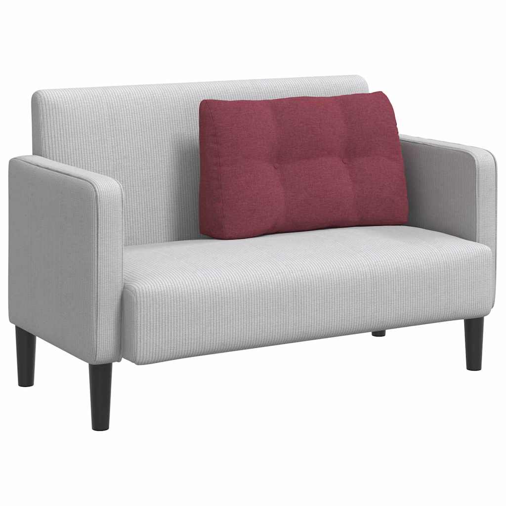 Vidaxl rugkussen wijnrood 80 x 24 x 50 cm stof