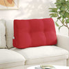 Vidaxx cojín de respaldo rojo 80 x 24 x 50 cm tela