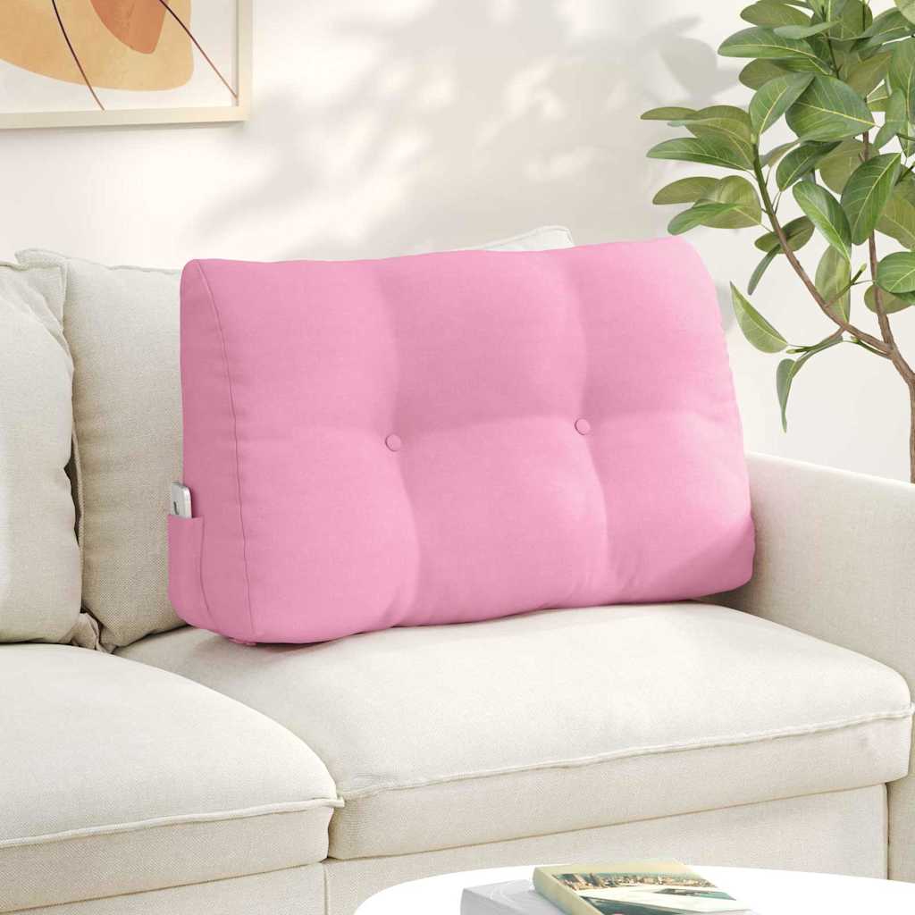 Vidaxl rugkussen roze 80 x 24 x 50 cm stof