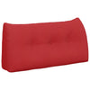 Vidaxx cojín de respaldo rojo 100 x 24 x 50 cm tela