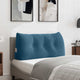 Vidaxl rugkussen blauw 100 x 24 x 50 cm fluweel