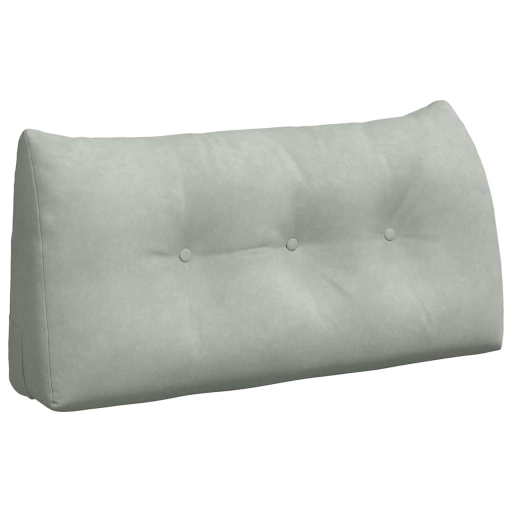 Vidaxx cojín de respaldo gris claro 100 x 24 x 50 cm terciopelo