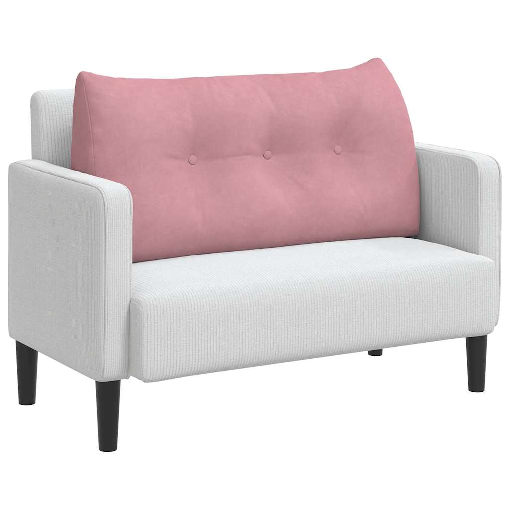 Vidaxl rugkussen roze 100 x 24 x 50 cm fluweel