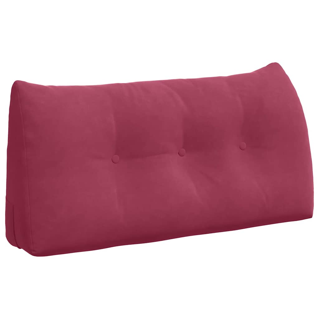 Vidaxl rugkussen wijnrood 100 x 24 x 50 cm fluweel