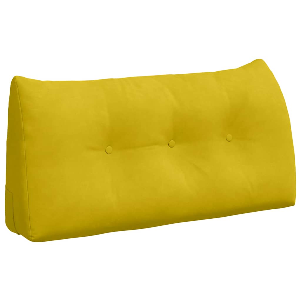 Cuscino schienale Vidaxx giallo 100 x 24 x 50 cm in velluto