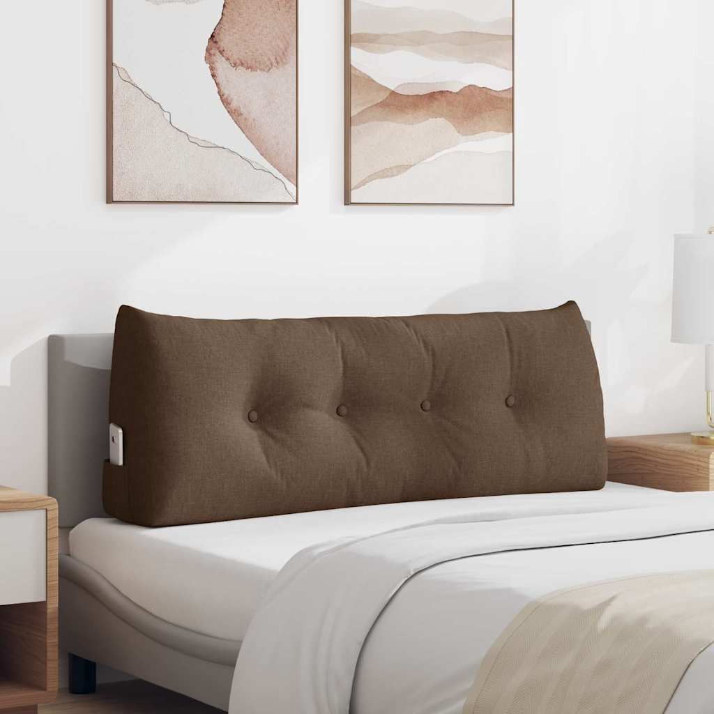 Vidaxx cojín de respaldo marrón 120 x 24 x 50 cm tela