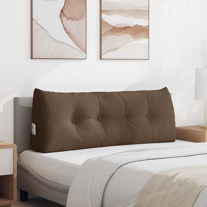 Vidaxl rugkussen bruin 120 x 24 x 50 cm stof
