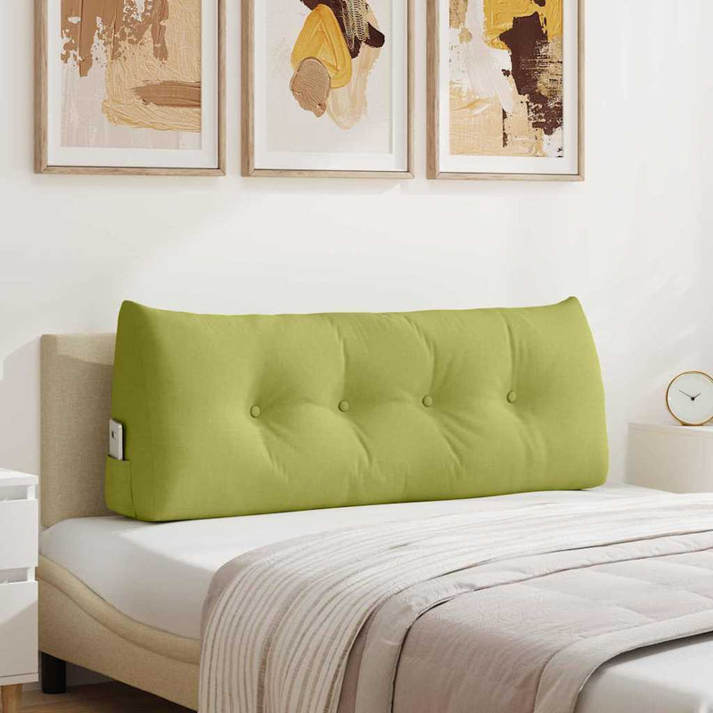 Cuscino schienale Vidaxx in tessuto verde chiaro 120 x 24 x 50 cm