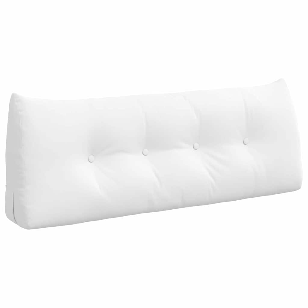 Vidaxl rugkussen wit 120 x 24 x 50 cm stof