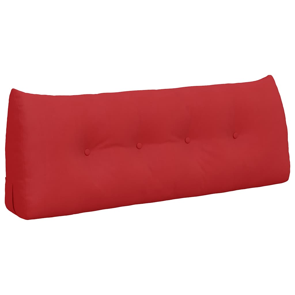 Vidaxl rugkussen rood 120 x 24 x 50 cm stof