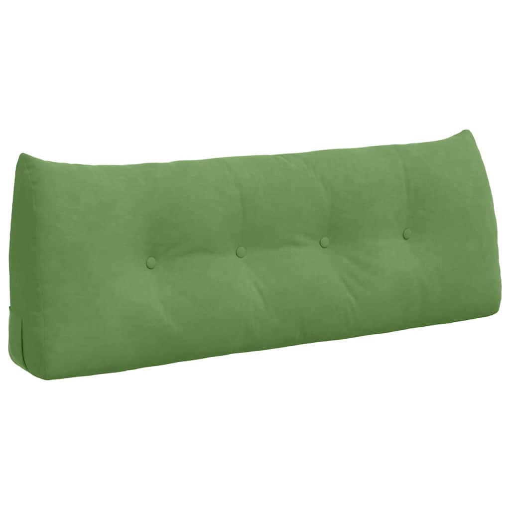 Vidaxl rugkussen lichtgroen 120 x 24 x 50 cm fluweel
