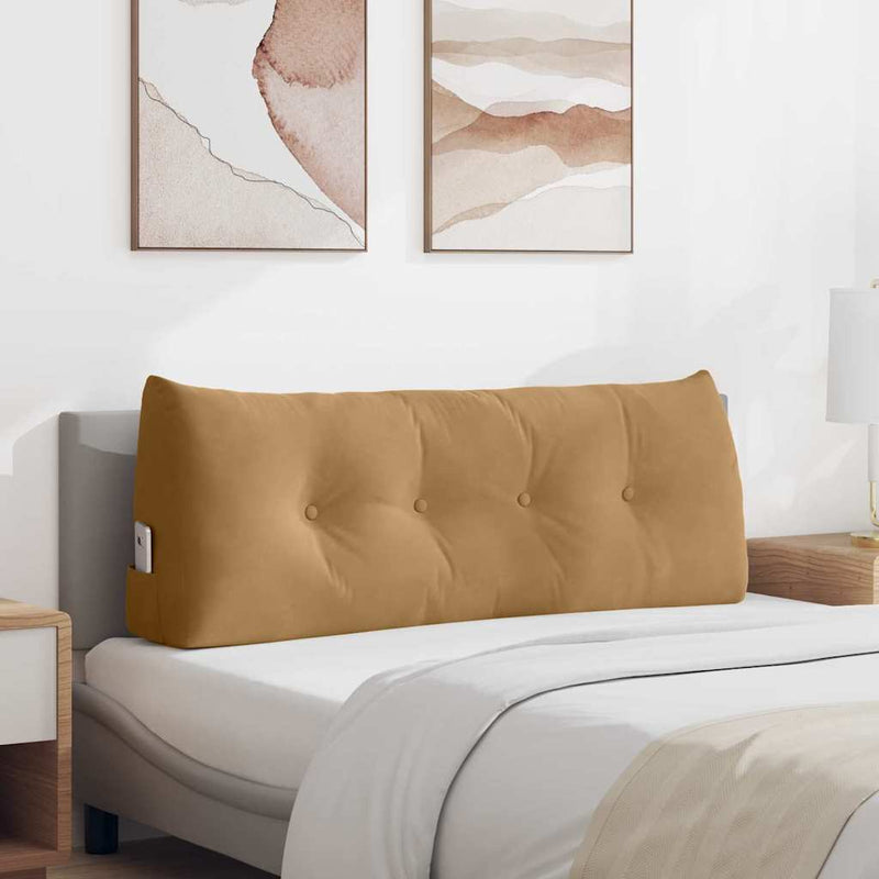 Cuscino schienale Vidaxx marrone 120 x 24 x 50 cm in velluto