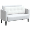 Cuscino schienale VidaXL tessuto bianco 140 x 24 x 50 cm