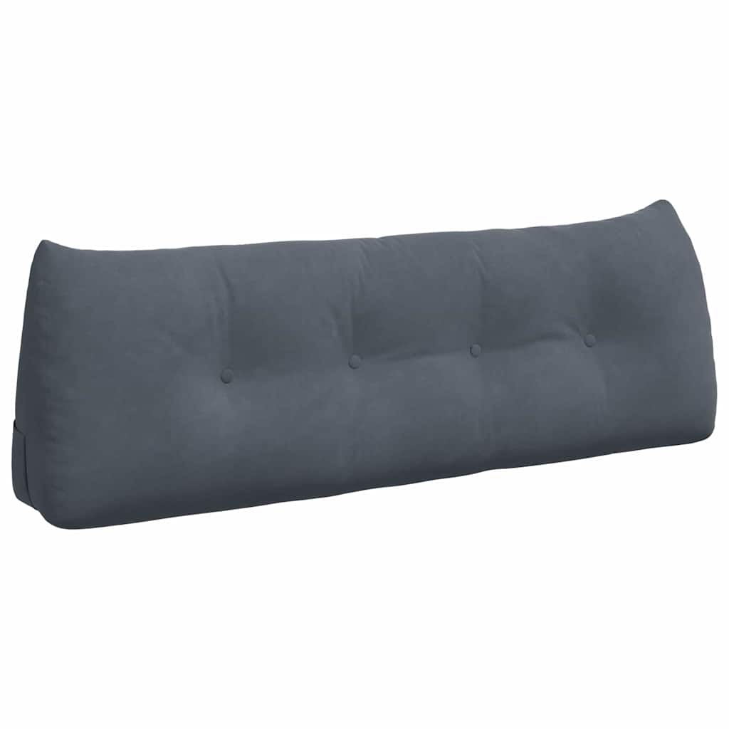 Cuscino schienale Vidaxx grigio scuro 140 x 24 x 50 cm in velluto