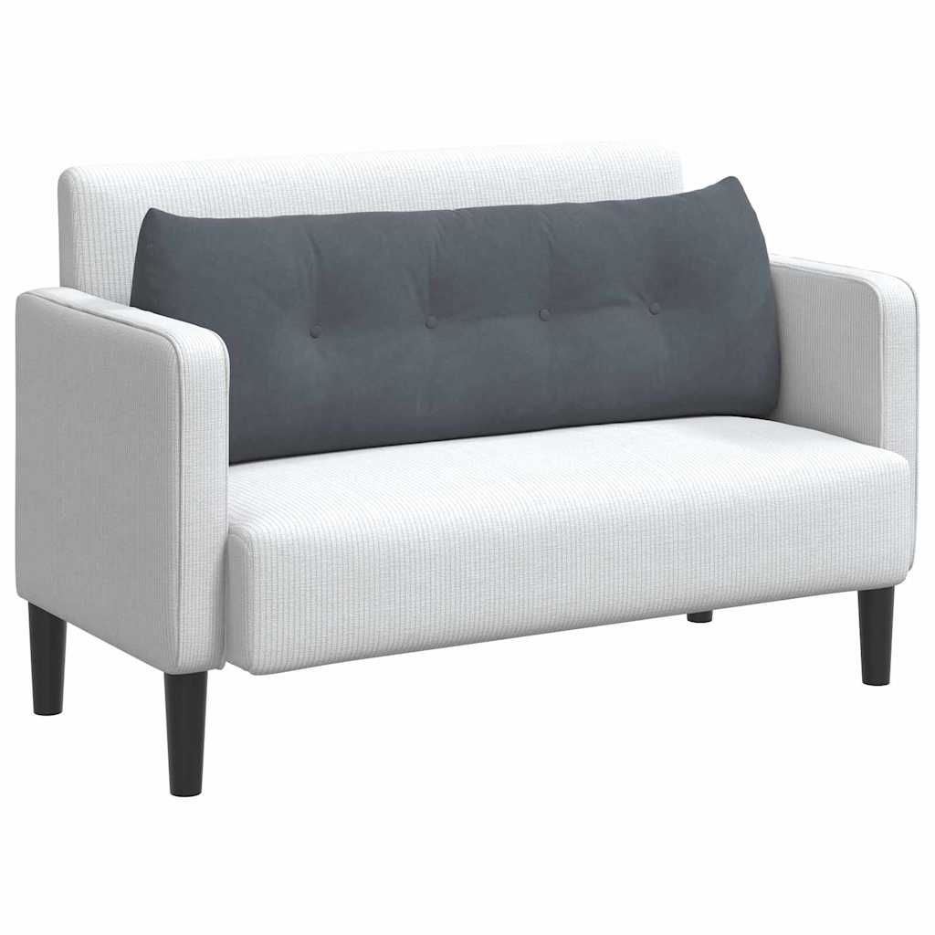 Cuscino schienale Vidaxx grigio scuro 140 x 24 x 50 cm in velluto