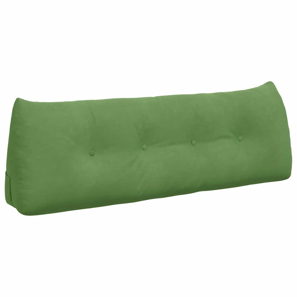 Vidaxx cojín de respaldo terciopelo verde claro 140 x 24 x 50 cm