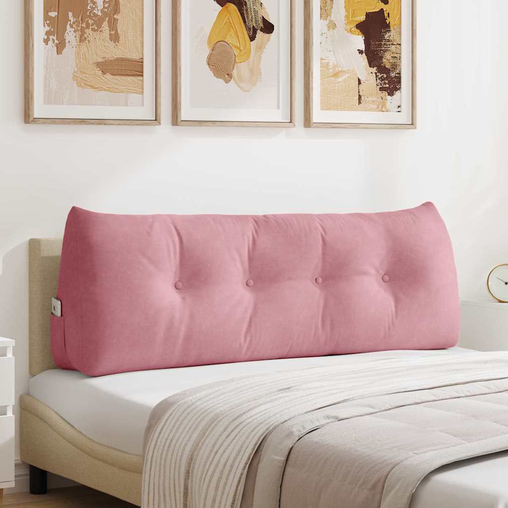 Cuscino schienale Vidaxx rosa 140 x 24 x 50 cm in velluto
