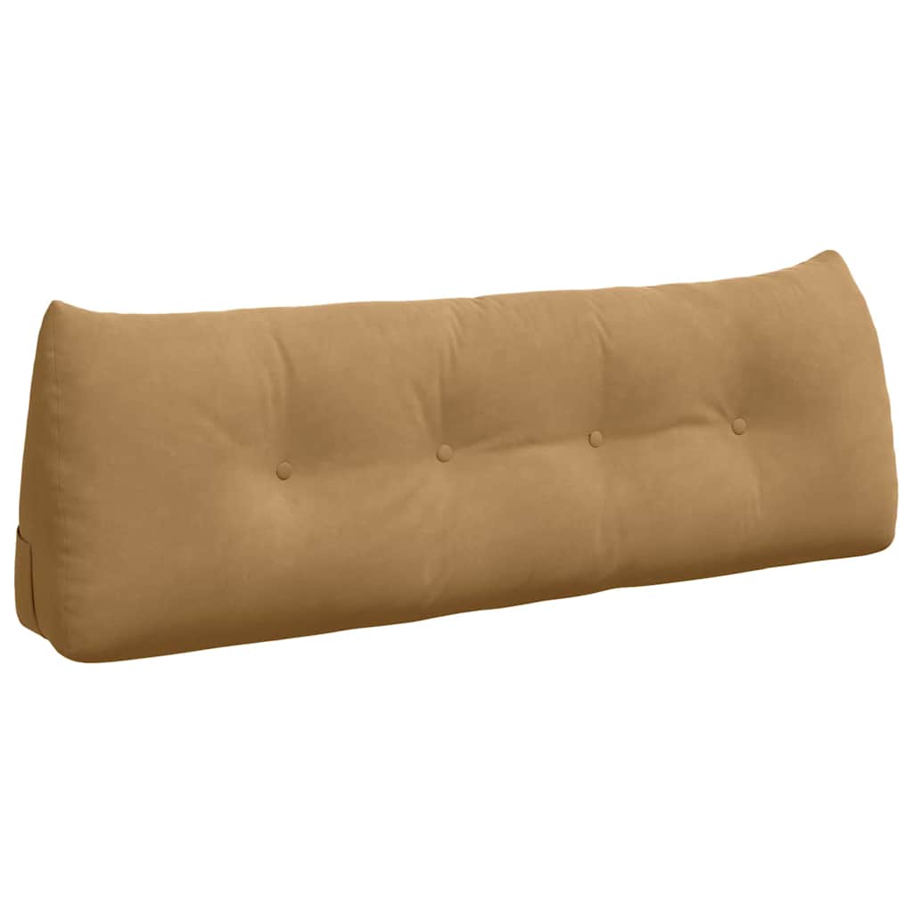 Vidaxl rugkussen bruin 140 x 24 x 50 cm fluweel