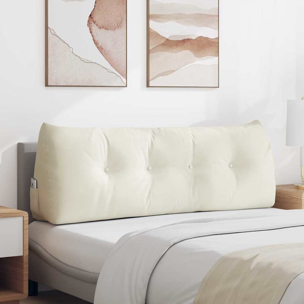 Cuscino schienale Vidaxx crema 140 x 24 x 50 cm velluto