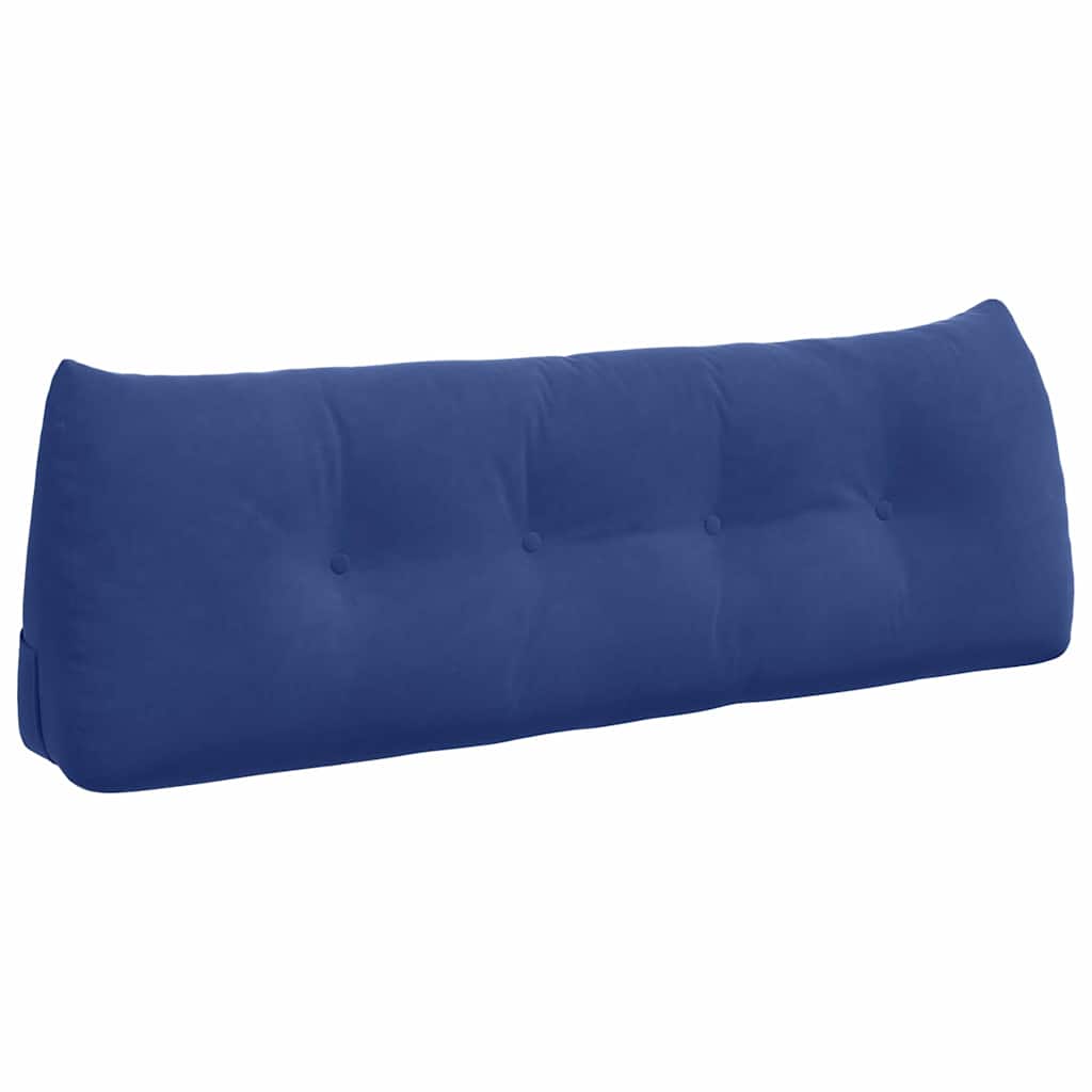 Cuscino per schienale Vidaxx blu polizia 140 x 24 x 50 cm in velluto