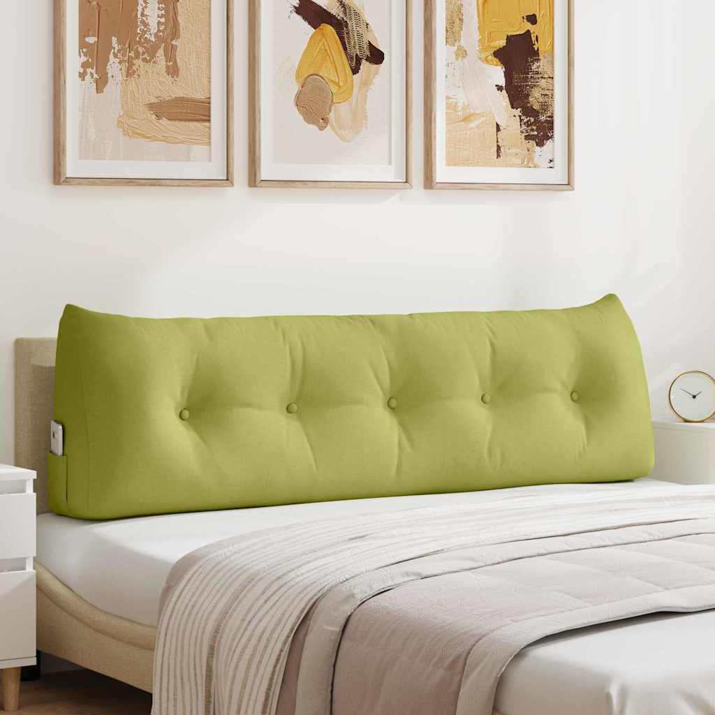 Cuscino schienale VidaXL in tessuto verde chiaro 160 x 24 x 50 cm