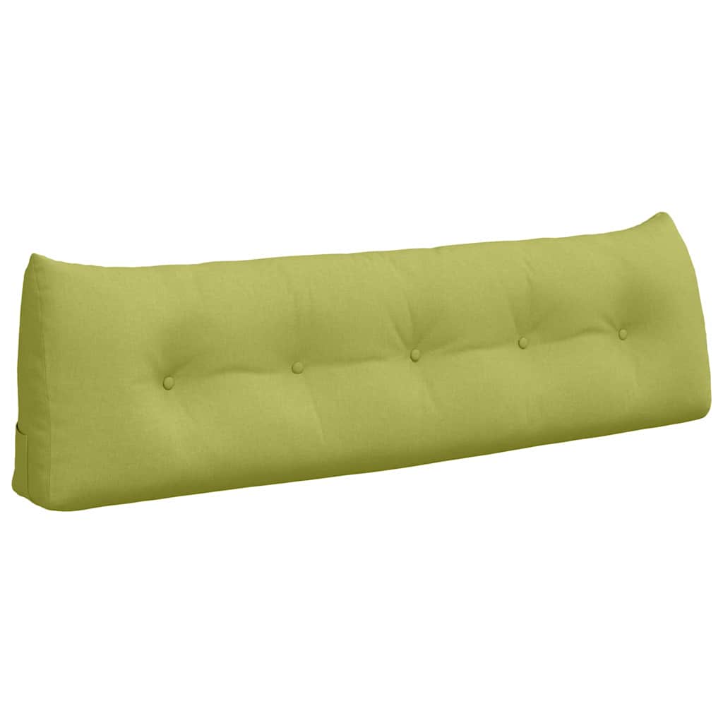 Cuscino schienale VidaXL in tessuto verde chiaro 160 x 24 x 50 cm
