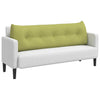 Cuscino schienale VidaXL in tessuto verde chiaro 160 x 24 x 50 cm