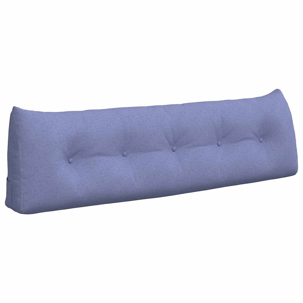 Vidaxl rugkussen jeans blauw 160 x 24 x 50 cm stof