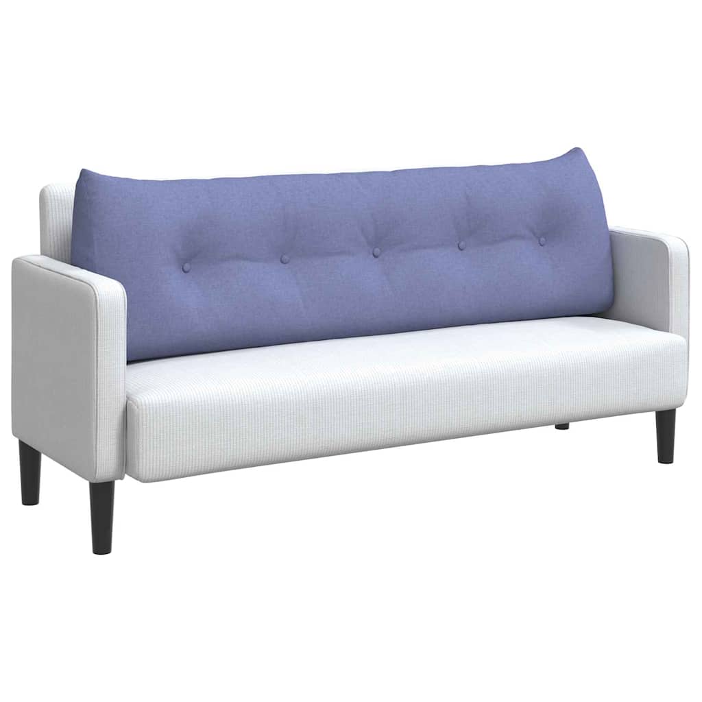Vidaxl rugkussen jeans blauw 160 x 24 x 50 cm stof