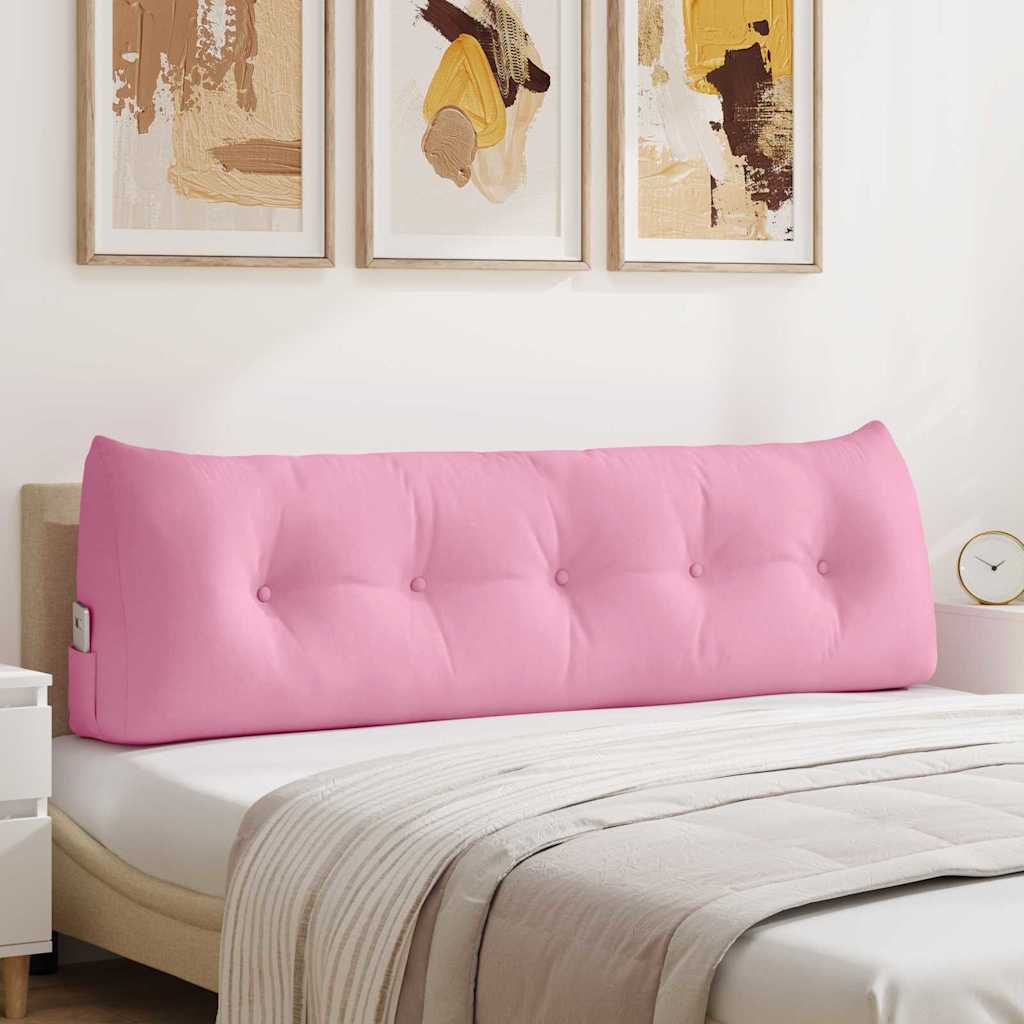 Vidaxl rugkussen roze 160 x 24 x 50 cm stof