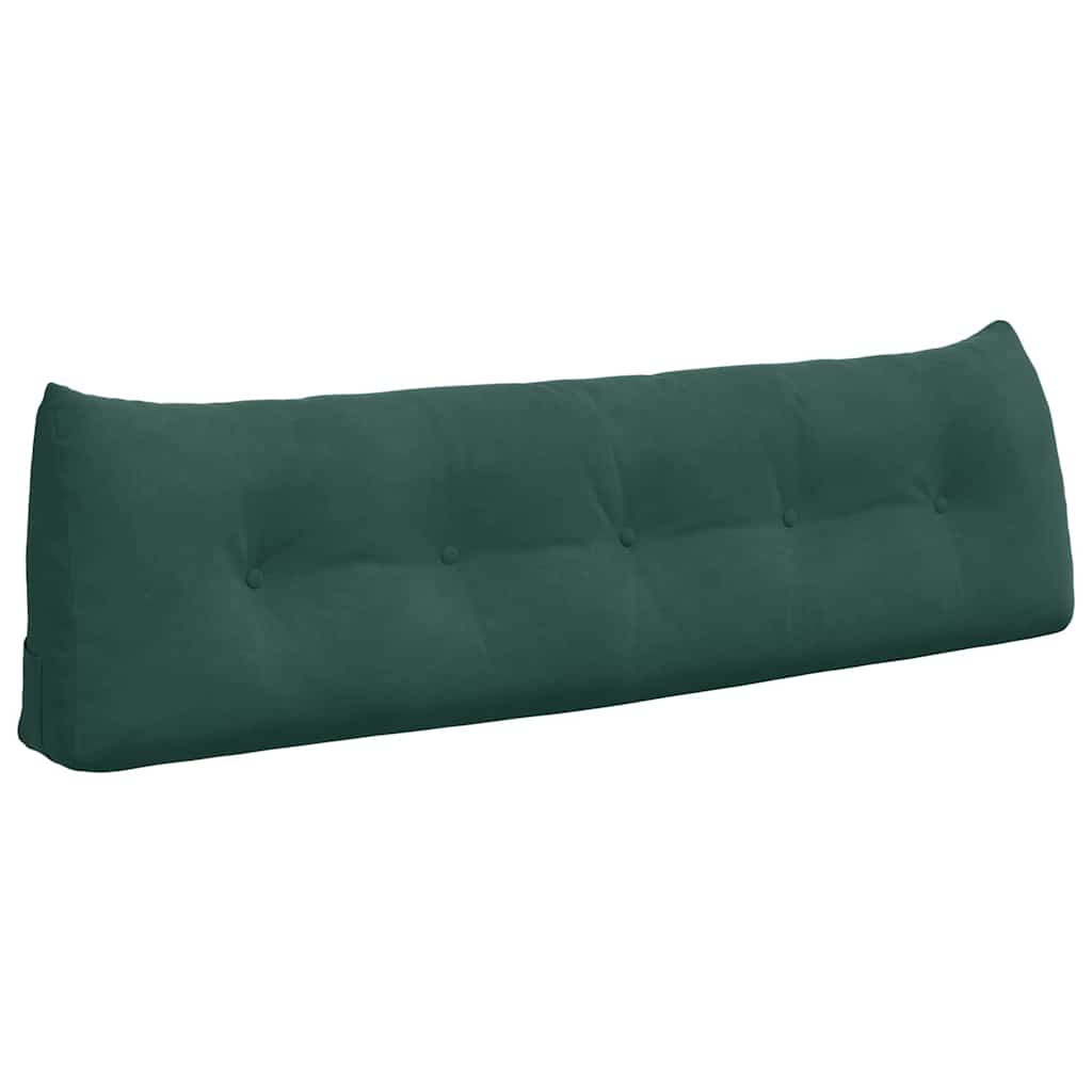 Vidaxl rugkussen donkergroen 160 x 24 x 50 cm fluweel
