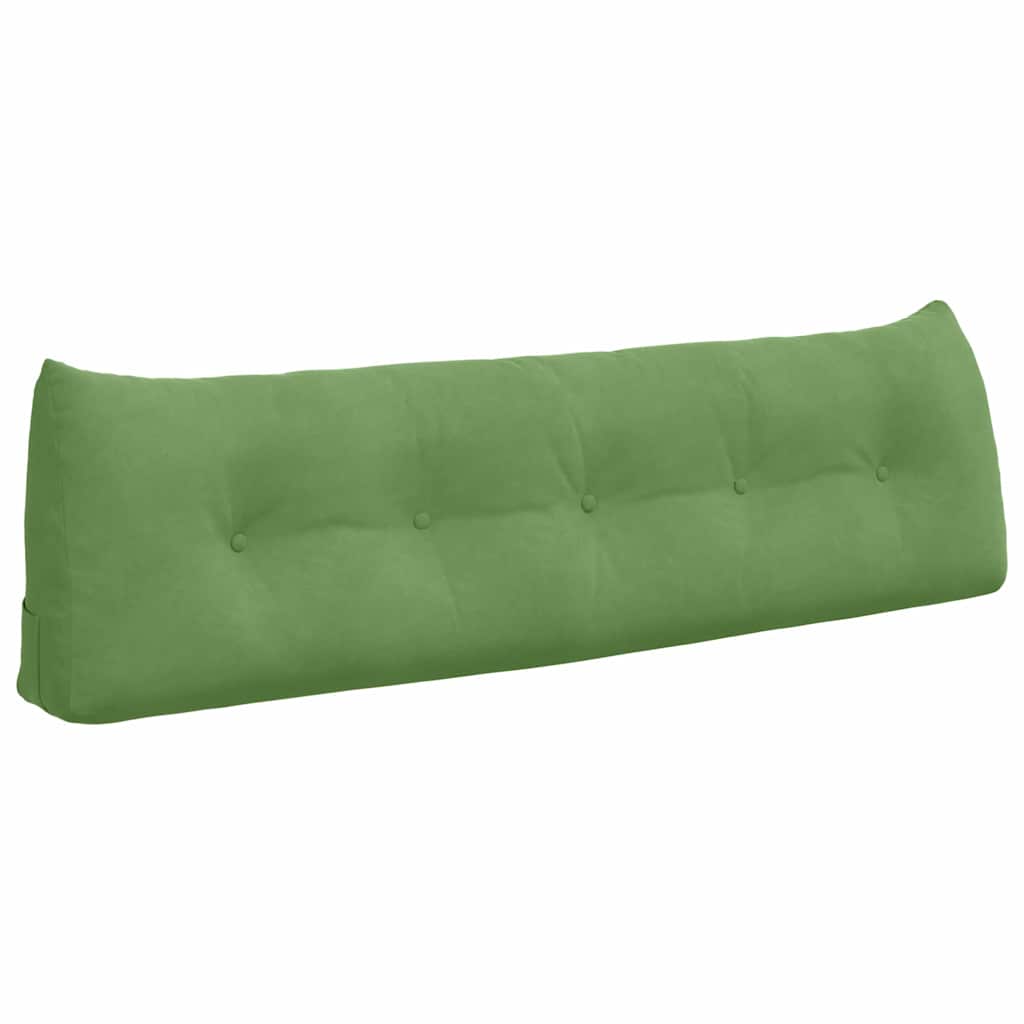 Vidaxl rugkussen lichtgroen 160 x 24 x 50 cm fluweel