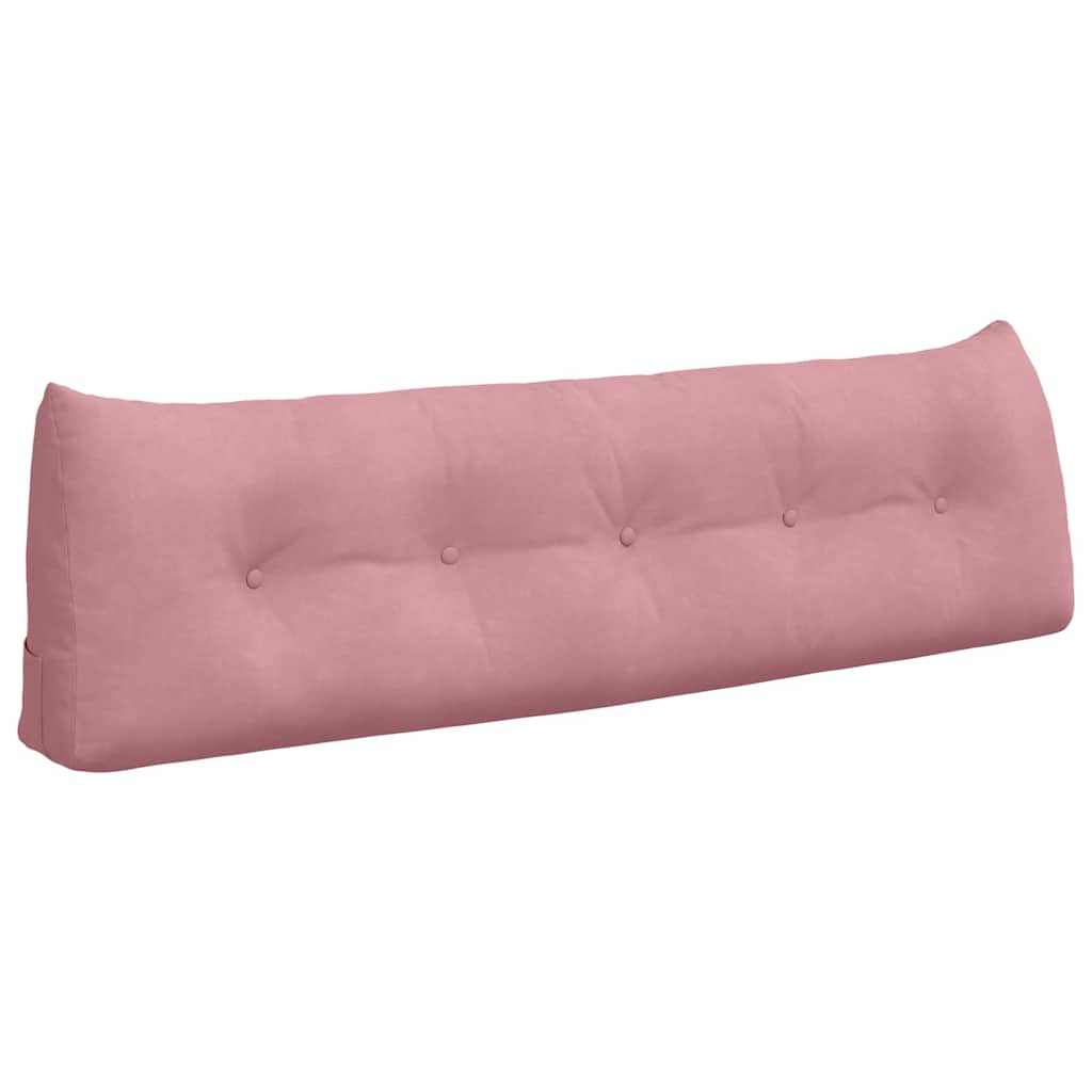 Vidaxx cojín de respaldo rosa 160 x 24 x 50 cm terciopelo